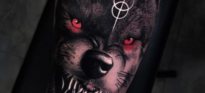 Badass Wolf Tattoo