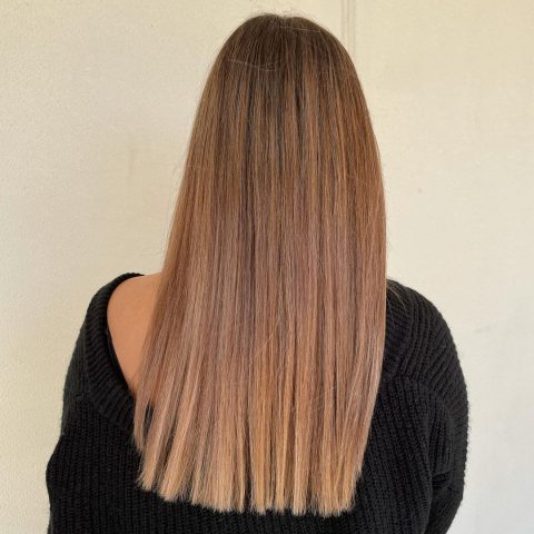 Ombre on straight hair