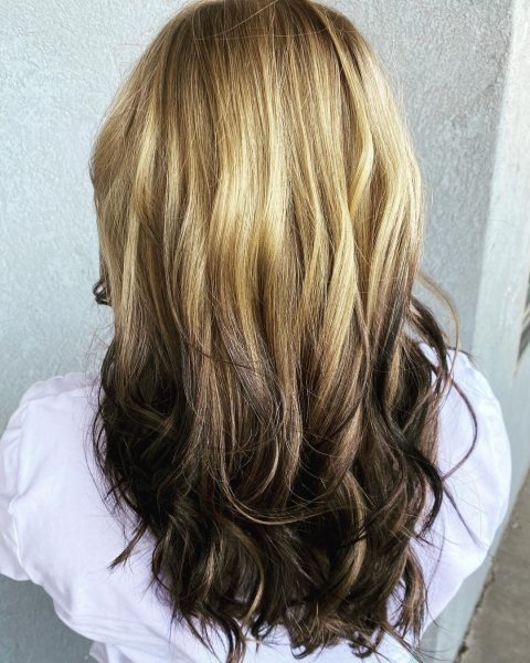 Reverse ombre