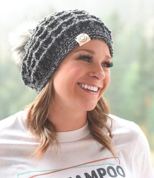 Wavy hair with beanie