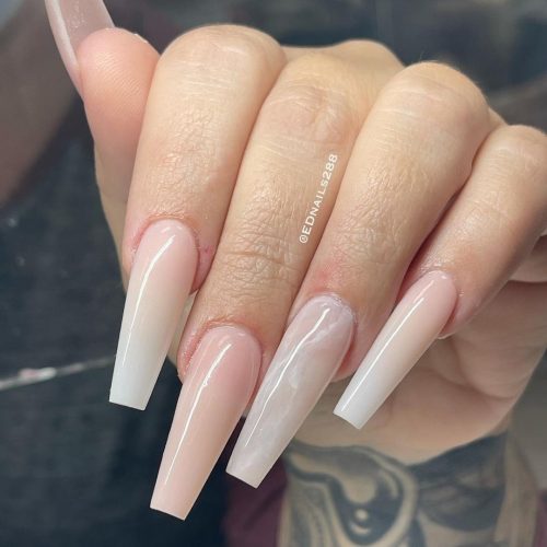 Nude Marble Nails